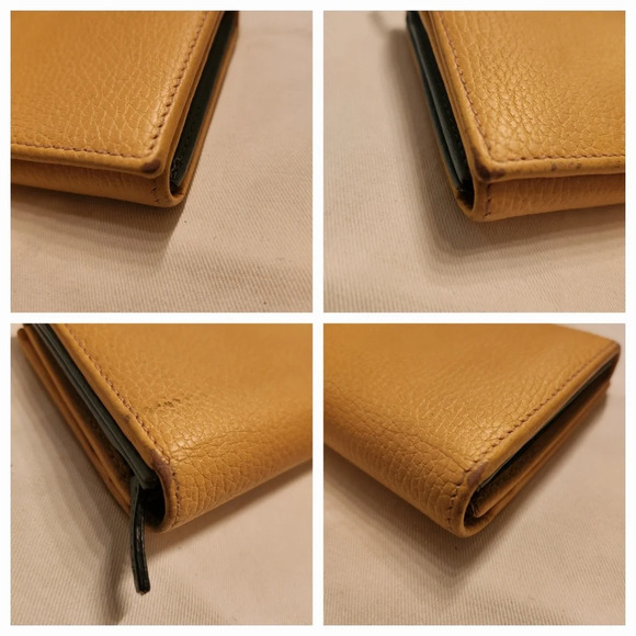 Gucci Orange Pebbled Leather Vintage Long Wallet - Picture 8 of 15